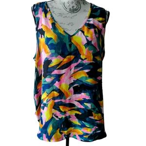 Apt9 Sleeveless Multicolored Blouse - Size XXL